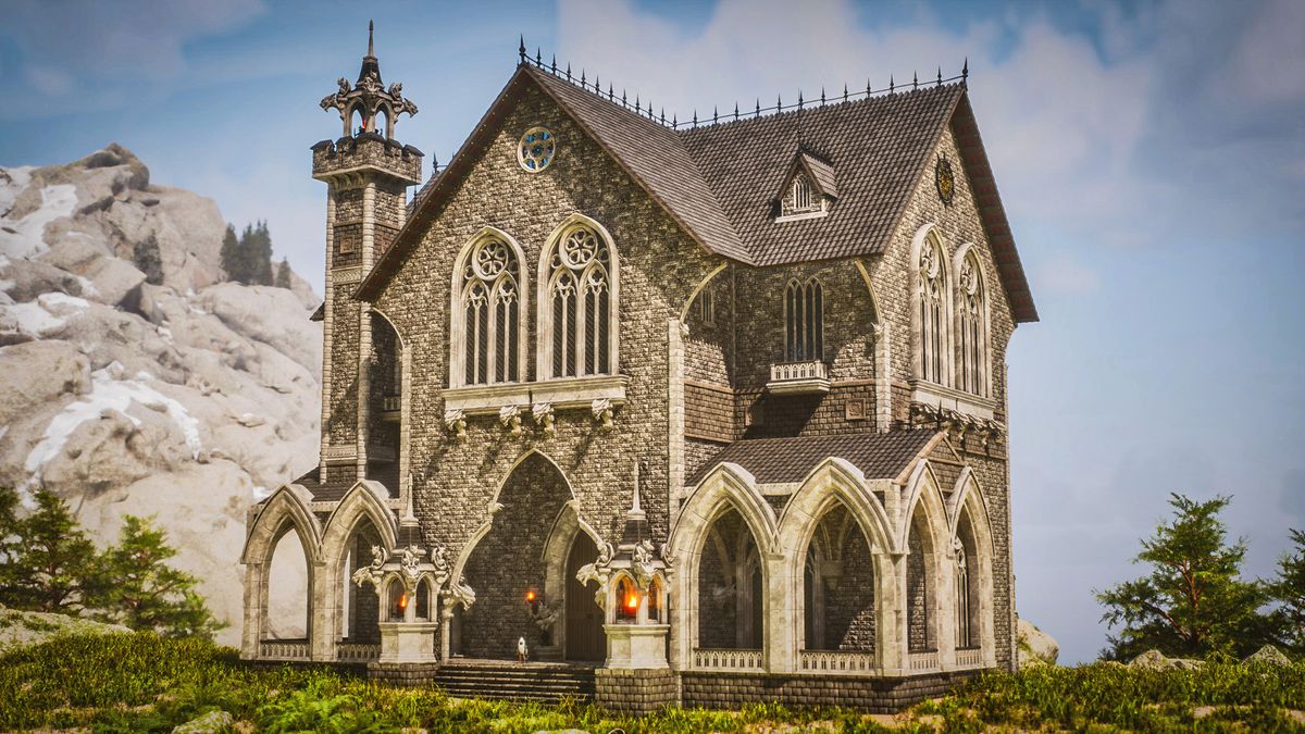 Etholdir Gothic Mansion - ARK bouwtemplate