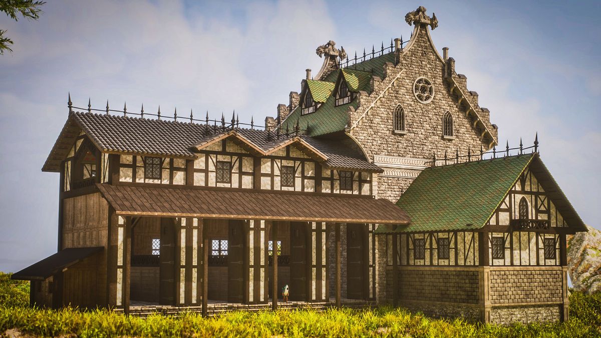Etholdir Gothic Stables - ARK bouwtemplate