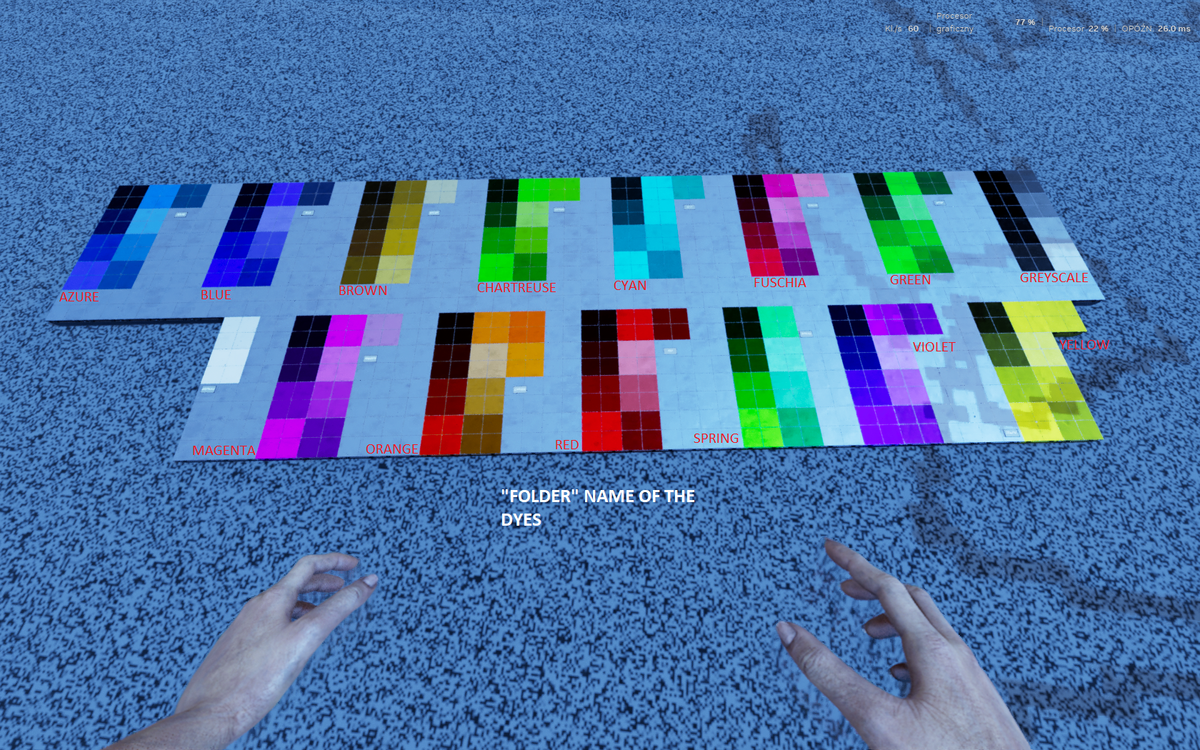 ALL ARK DYES ON FOUNDIES (PIXEL HELP) - ARK建築テンプレート