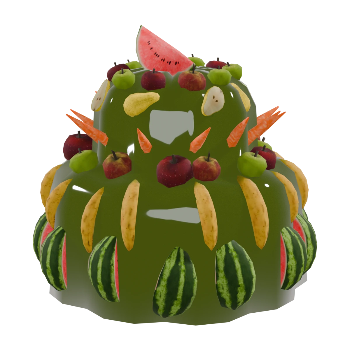Gâteau en gelée végé