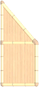 Parete in bambù triangolare 2