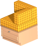 Sofa im Camper-Stil, rechtes Teil