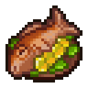 Fried golden carp