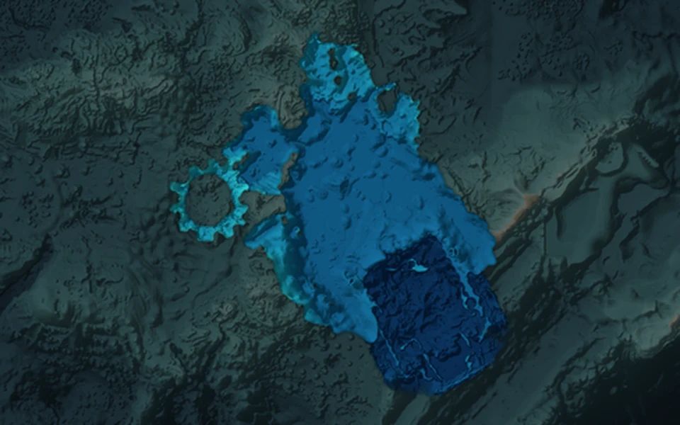 Lava Lakes on the map