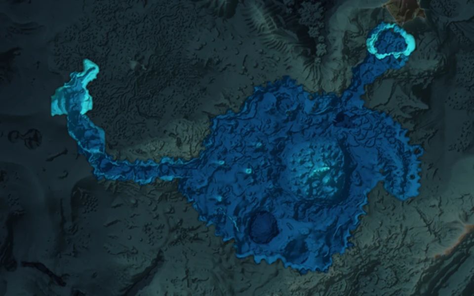 Inactive Lava Zone on the map