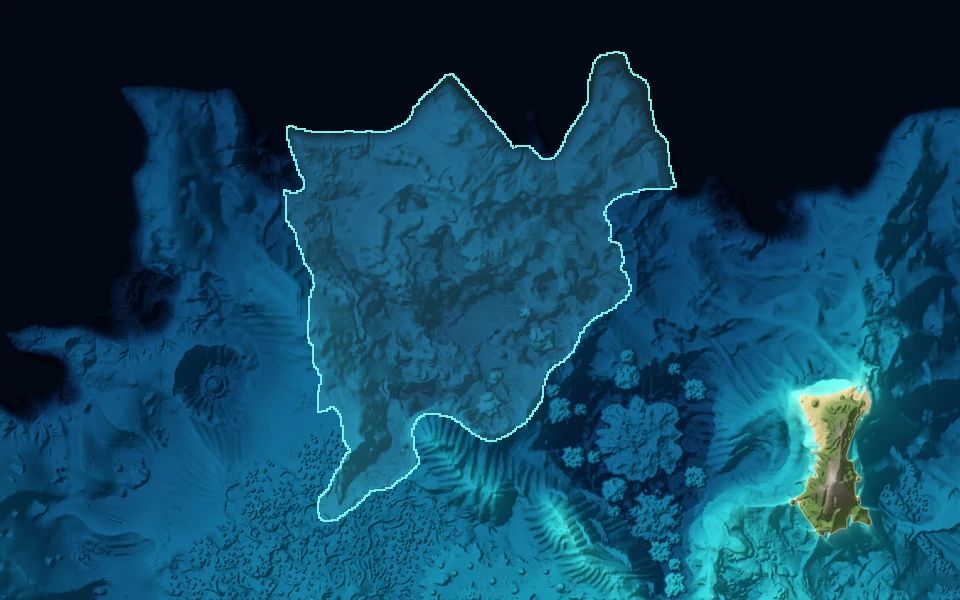 Blood Kelp Zone (north) on the map