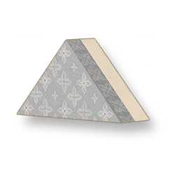 Starburst - Mist Gray Triangular Wall - Small