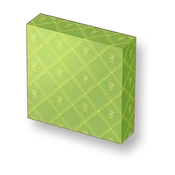 Flower Pattern - Lime Green Low Wall