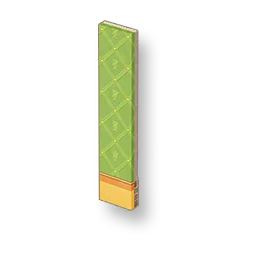 Flower Pattern - Lime Green Tall Brick Wall