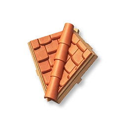 Red-Tiled Roof Ridge Corner