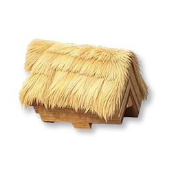 Straw Roof Ridge Corner - Left