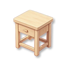 Wooden Side Table - Birch