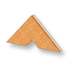 GoGoHomes - Warm Orange Triangular Wall - Large