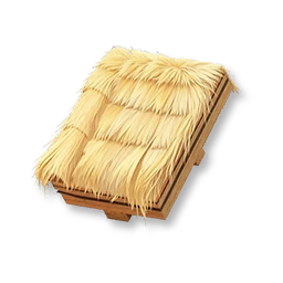 Straw Sloped Roof - Left