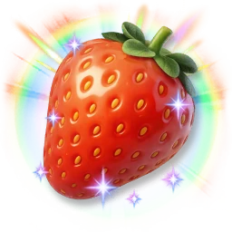 Huge Colorful Shining Strawberry