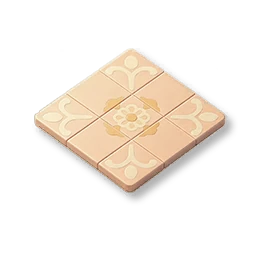 Patterned Cement Tile - Cream Apricot