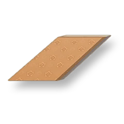 Pale Grain - Warm Brown Sloped Wall - Left