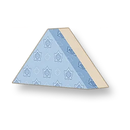 Pale Grain - Skyblue Triangular Wall - Small