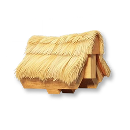 Straw Roof Ridge Corner - Right