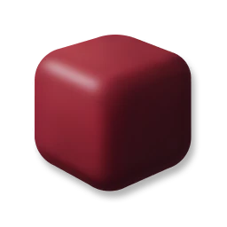 Building Block - Deep Wine Red