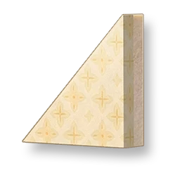 Starburst - Warm Apricot Sloped Wall - Left