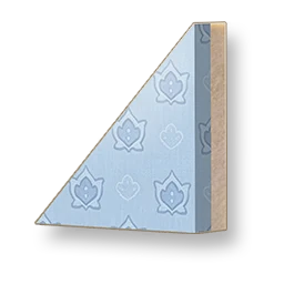 Pale Grain - Skyblue Sloped Wall - Left