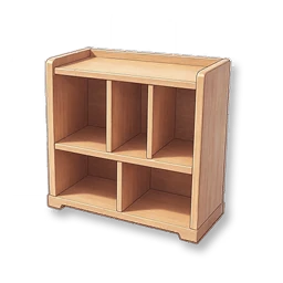 Wooden Bookshelf - Oak