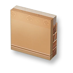 Pale Grain - Warm Brown Low Brick Wall