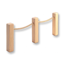 Wood-and-Rope Fence