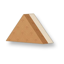 Pale Grain - Warm Brown Triangular Wall - Small