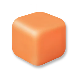 Building Block - Bright Orange-Red