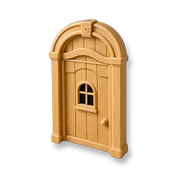 Arched Wooden Door