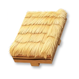 Straw Sloped Roof - Right