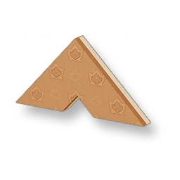 Pale Grain - Warm Brown Triangular Wall - Large