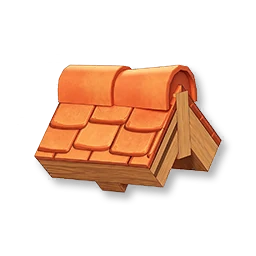 Red-Tiled Roof Ridge