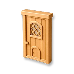 Rectangular Wooden Door