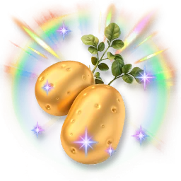 Huge Colorful Shining Crystalline Potato
