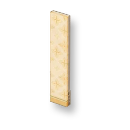 Starburst - Warm Apricot Tall Brick Wall