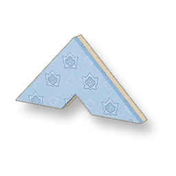Pale Grain - Skyblue Triangular Wall - Large