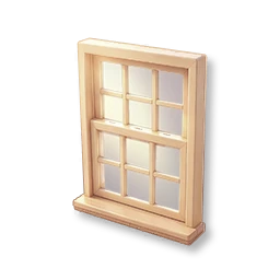 Double-Hung Lattice Window