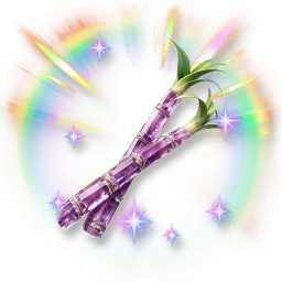 Huge Colorful Shining Crystalline Sugarcane
