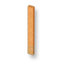 GoGoHomes - Warm Orange Narrow Wall
