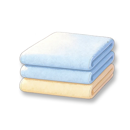Stack of Towels - Coral Fleece