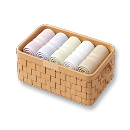 Woven Leather Basket