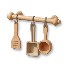 Hanging Utensils - Bamboo Charm