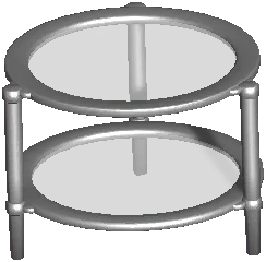 Round Metal Side Table