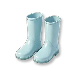Jardin fleuri : bottes de pluie