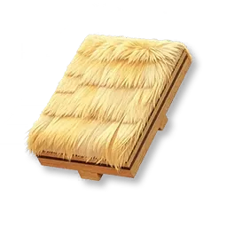 Toit pentu en paille