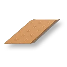 Grain pâle - Mur en pente brun chaud - Gauche