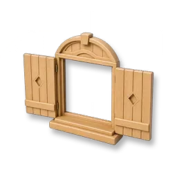 Fenêtre arquée - Chêne